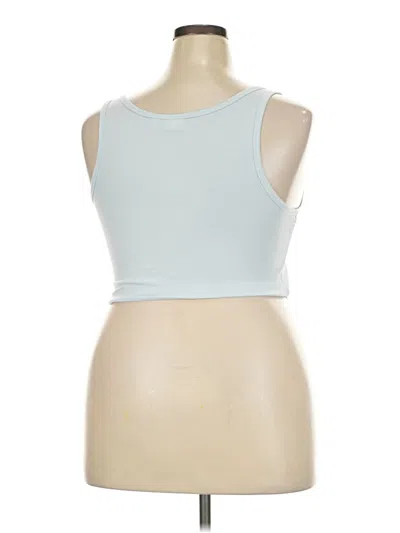Pre-owned Sun-deh Tank Top Blue Strapless Neckline Tops