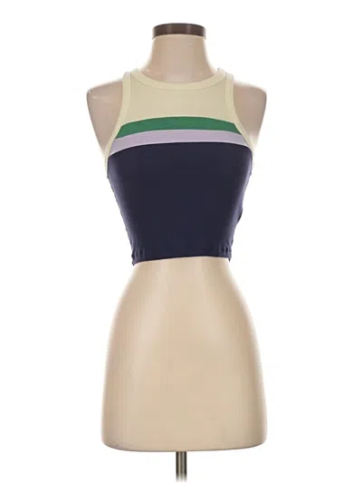 Pre-owned Sun-deh Tank Top Green Halter Neckline Tops