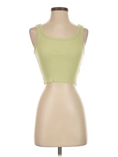Pre-owned Sun-deh Tank Top Green Strapless Neckline Tops