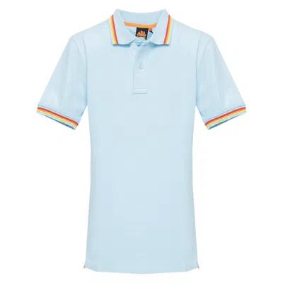 Sundek Baby Blue Polo Shirt For Men