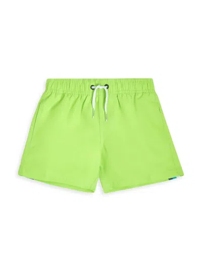 Sundek Baby Boy's, Little Boy's, & Boy's Drawstring Swim Shorts In Green