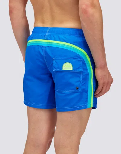 Sundek Boardshort Over Sky In Blue