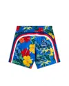 Sundek Boys' Elastic Waist Swim Trunks - Little Kid, Big Kid In Over Sky
