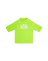 Sundek Boys' Short Sleeve Rash Guard - Little Kid, Big Kid In Fluo Green