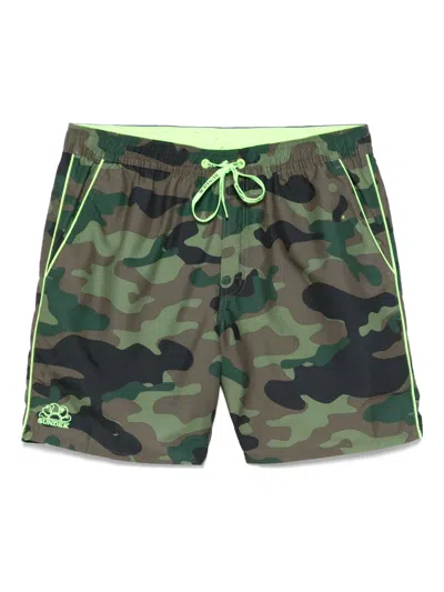 Sundek Camouflage-print Swim Shorts