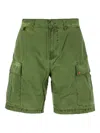 Sundek Cargo Pocket Striped Shorts In Green
