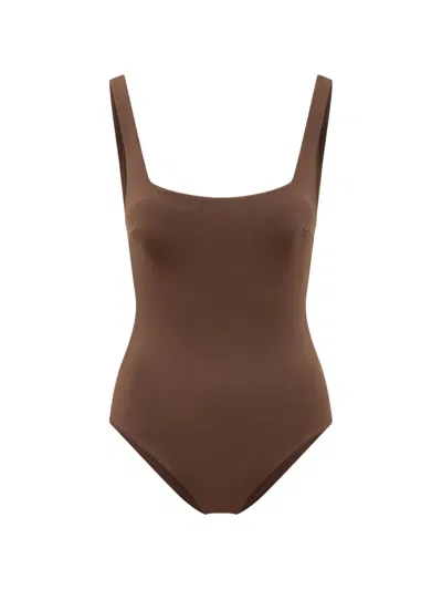 Sundek Cina Scoop-neck Swimsuit In Brown