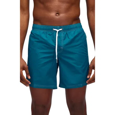 Sundek Classic Swim Trunks In Teal