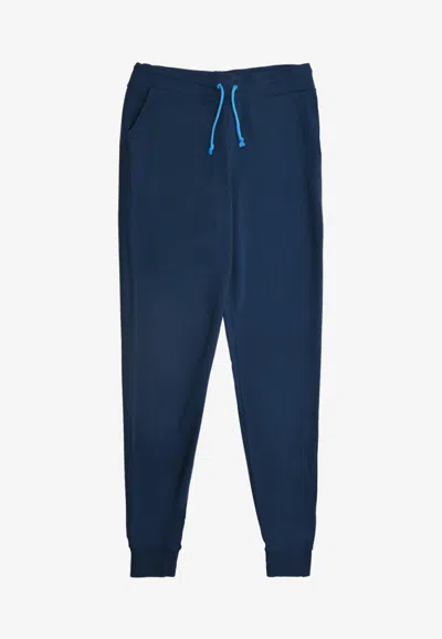 Sundek Claudio Cotton Track Pants In Blue