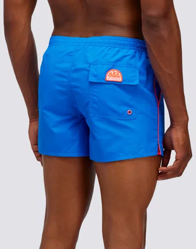 Sundek Coltrane Boardshort Over Sky In Blue