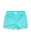 Sundek Logo-patch Taffeta Swim Short In Light Blue