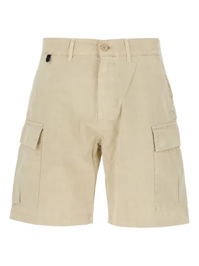 Sundek Cotton Cargo Shorts In Nude