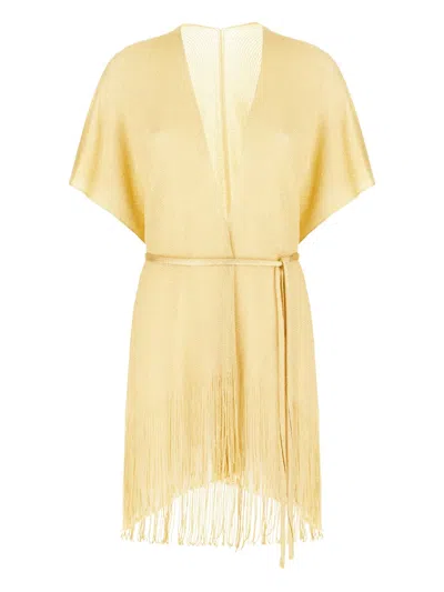 SUNDEK CROCHET FRINGE BEACH ROBE