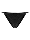 Sundek Crystal-embellished Bikini Bottoms In Black