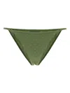 Sundek Crystal-embellished Bikini Bottoms In Green