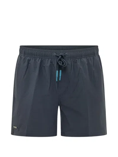 Sundek Drawstring Swim Shorts In Blue
