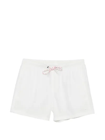 Sundek Drawstring-waist Swim Shorts In White