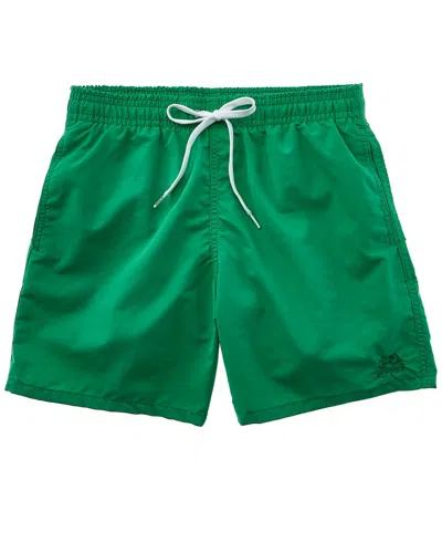 Sundek Elastic Waist Swim Trunk In Green