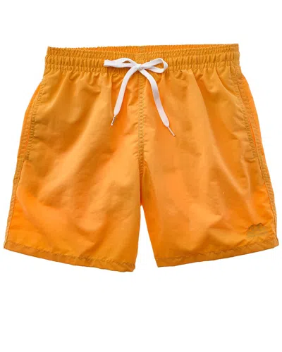 Sundek Elastic Waist Swim Trunk In Yellow