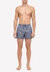 Sundek Elastic Waist Swim Trunks In Grey