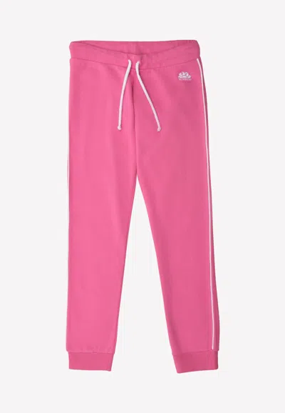 Sundek Federica Cotton Track Pants In Pink