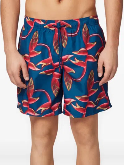 Sundek Floral-print Drawstring Swim Shorts In Multi