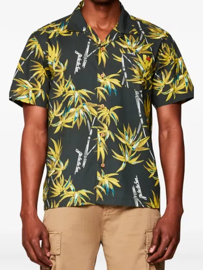 Sundek Floral-print Short-sleeve Shirt In Green