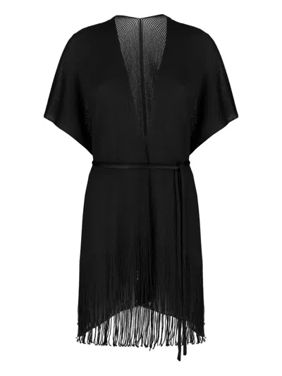 SUNDEK FRINGE CROCHET MINI ROBE