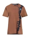 Sundek Goldenwave Man T-shirt Brown Size Xl Cotton In Brown