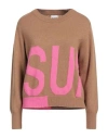 Sundek Goldenwave Woman Sweater Camel Size Xs Wool, Viscose, Polyamide, Cashmere In Multi