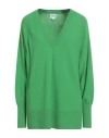 Sundek Goldenwave Woman Sweater Green Size S Wool, Viscose, Polyamide, Cashmere