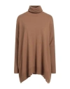 Sundek Goldenwave Woman Turtleneck Camel Size M Wool, Viscose, Polyamide, Cashmere
