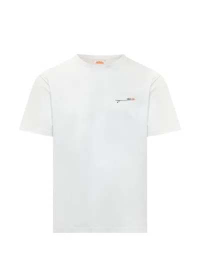Sundek Graphic-print Crew-neck T-shirt In White