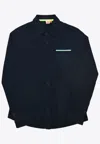 Sundek Jazz Cotton Blend Shirt In Blue