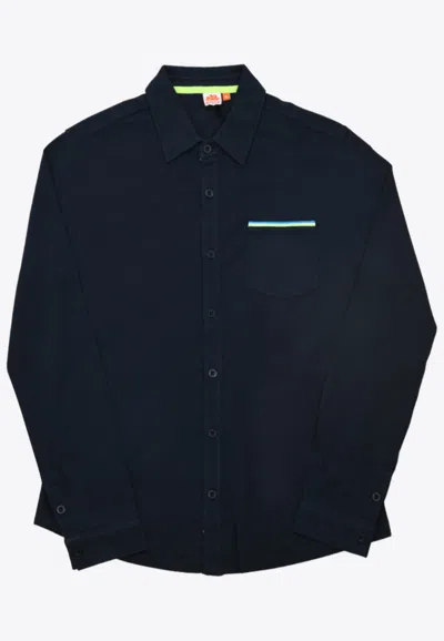 Sundek Jazz Cotton Blend Shirt In Blue