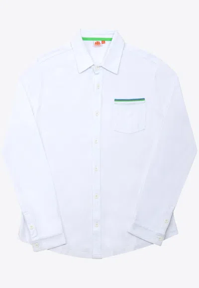 Sundek Jazz Cotton Blend Shirt In White