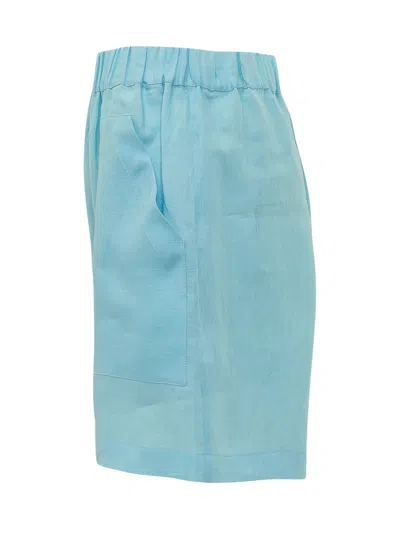 Sundek Linen Mini Shorts In Erica