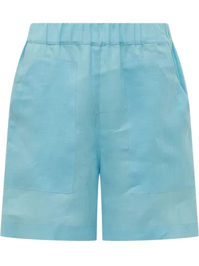 Sundek Linen Mini Shorts In Erica