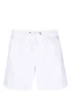 Sundek Stretch Waist Logo Nylon Swim Shorts In White