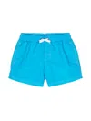 Sundek Logo-patch Taffeta Swim Short In Blue
