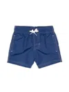 Sundek Logo-patch Taffeta Swim Short In Blue