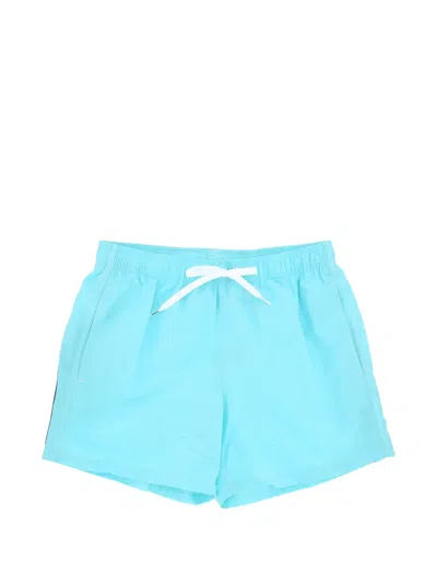 Sundek Logo-patch Swim Shorts In Blue