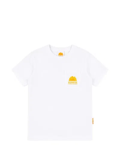 Sundek Kids' Logo-print Pocket T-shirt In Multi