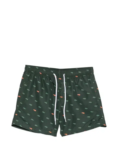 Sundek Logo-print Swim Shorts In Green