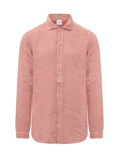 Sundek Long Sleeve Classic Shirt In Rose Petal