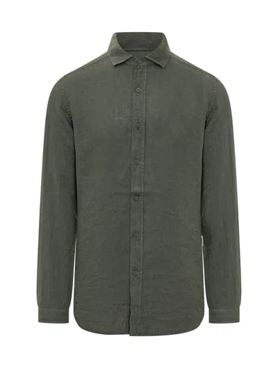 Sundek Long Sleeve Mini Shirt In Pine