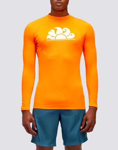 Sundek Long Sleeve Rash Guard Neon Orange