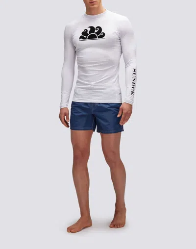 Sundek Long Sleeve Rash Guard White