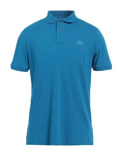 SUNDEK SUNDEK MAN POLO SHIRT AZURE SIZE XXL COTTON