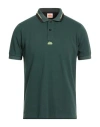Sundek Man Polo Shirt Dark Green Size L Cotton